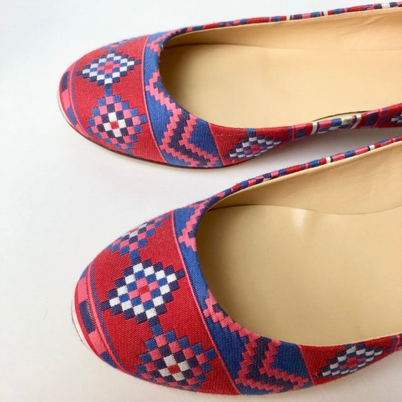 J. CREW Janey Printed Flats Made in Italy - Size 8 - Picture 6 of 6